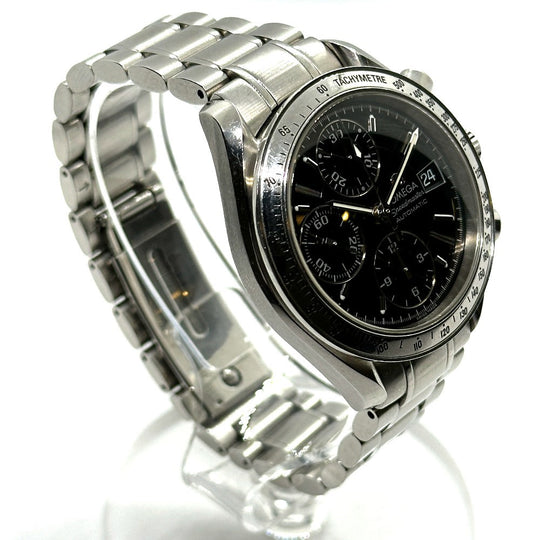 OMEGA Watches Mechanical Automatic 3513.5 Stainless Steel Silver Speedmaster black dial mens Used Authentic