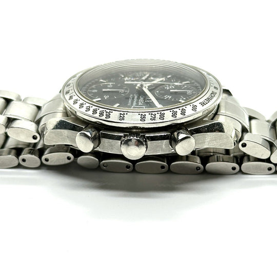 OMEGA Watches Mechanical Automatic 3513.5 Stainless Steel Silver Speedmaster black dial mens Used Authentic
