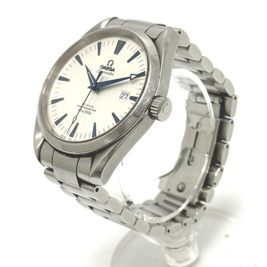 OMEGA Watches Mechanical Automatic 2502.33 Stainless Steel Silver Seamaster Aqua Terra Coaxial white dial