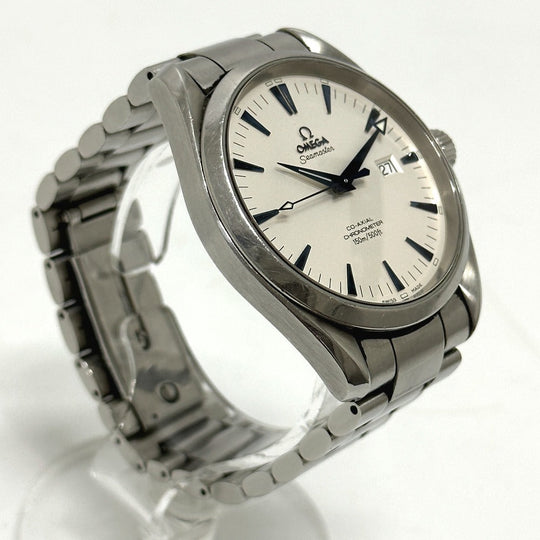 OMEGA Watches Mechanical Automatic 2502.33 Stainless Steel Silver Seamaster Aqua Terra Coaxial white dial