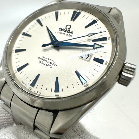 OMEGA Watches Mechanical Automatic 2502.33 Stainless Steel Silver Seamaster Aqua Terra Coaxial white dial