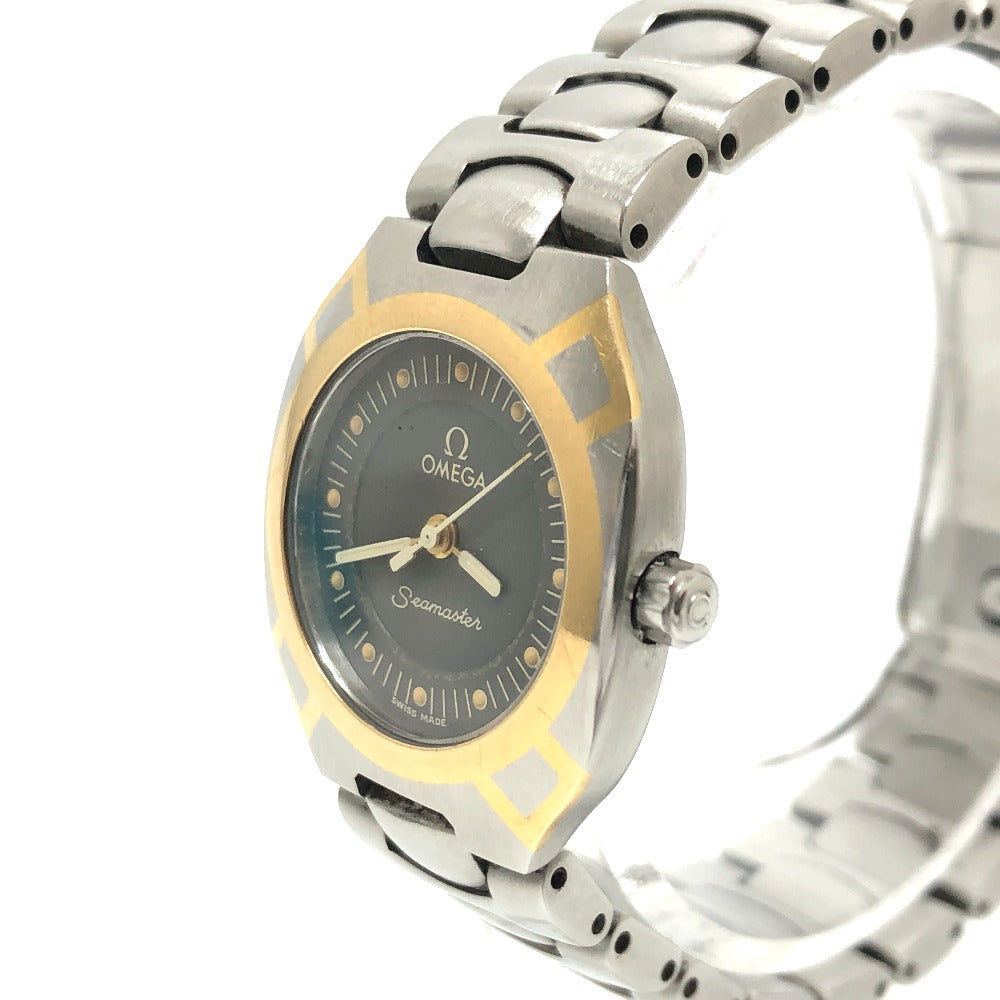 OMEGA Watches Quartz Stainless Steel Silver Seamaster Polaris black dial