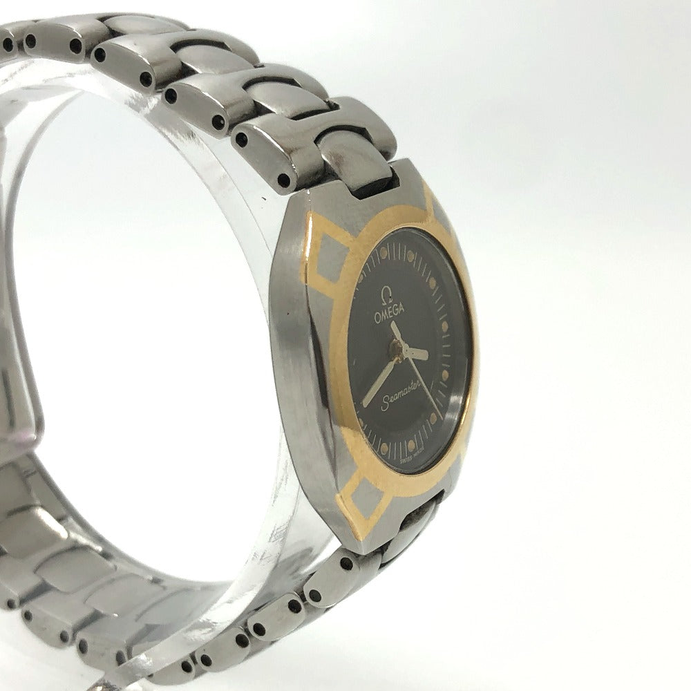 OMEGA Watches Quartz Stainless Steel Silver Seamaster Polaris black dial