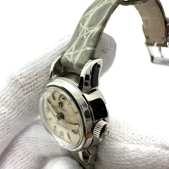 OMEGA Watches Mechanical Automatic Stainless Steel Silver antique Ladymatic Ivory dial