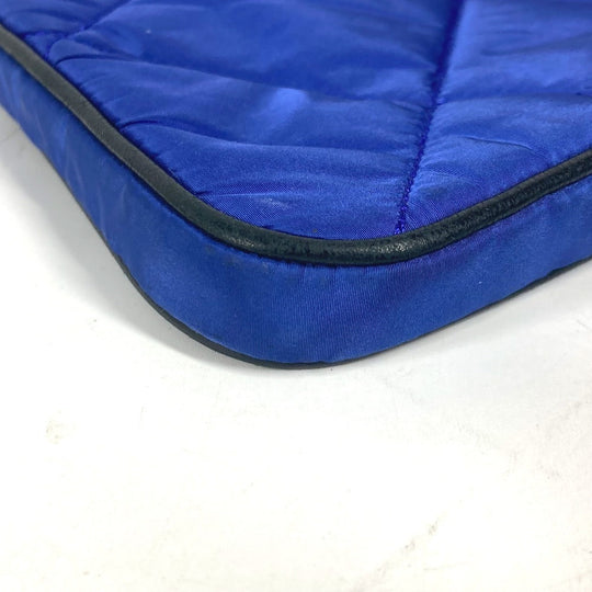 MONCLER Pouch Nylon blue logo tablet case unisex(Unisex) Used Authentic