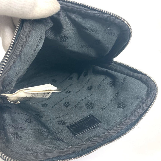 MONCLER Pouch Nylon blue logo tablet case unisex(Unisex) Used Authentic
