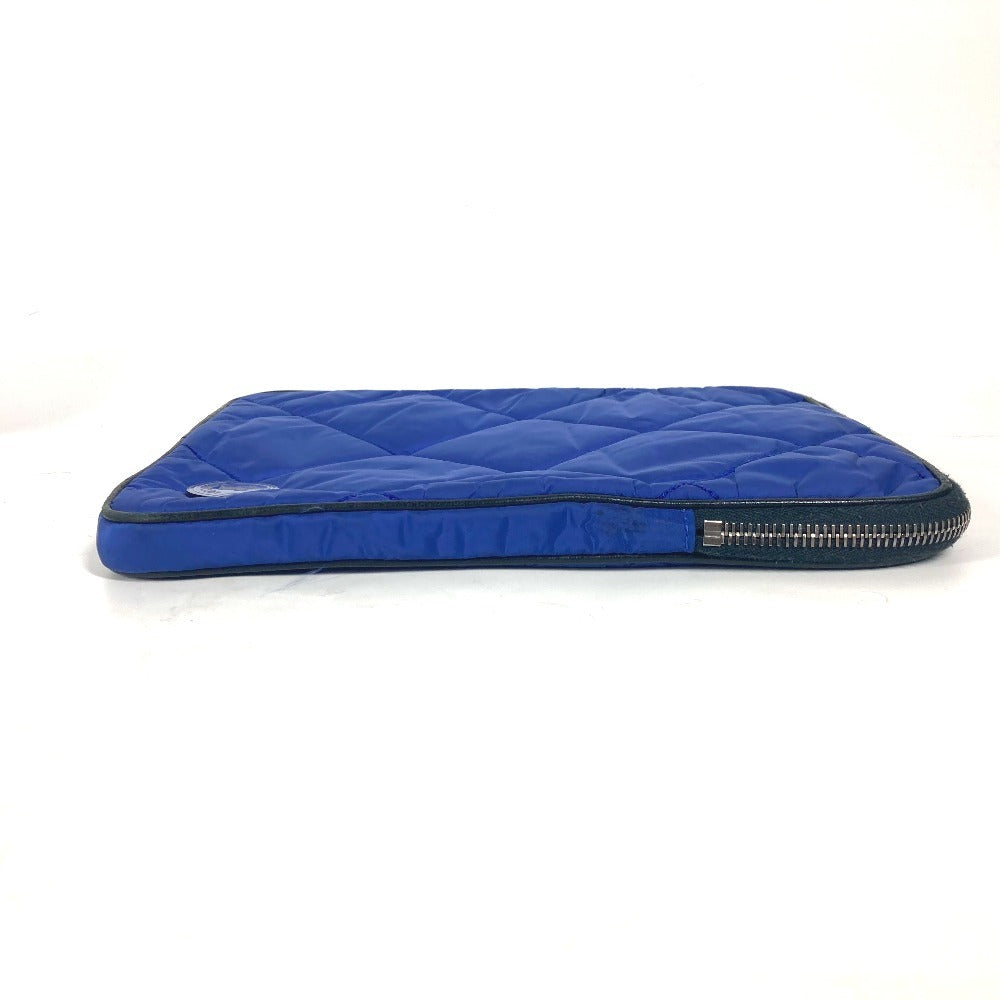 MONCLER Pouch Nylon blue logo tablet case unisex(Unisex) Used Authentic
