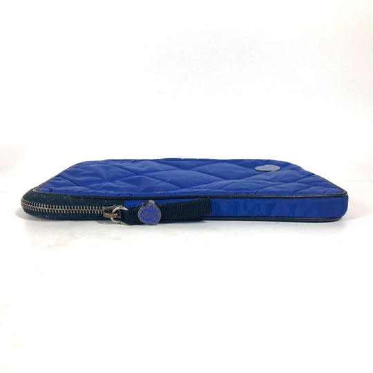 MONCLER Pouch Nylon blue logo tablet case unisex(Unisex) Used Authentic