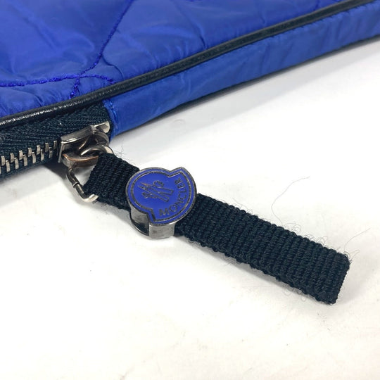 MONCLER Pouch Nylon blue logo tablet case unisex(Unisex) Used Authentic