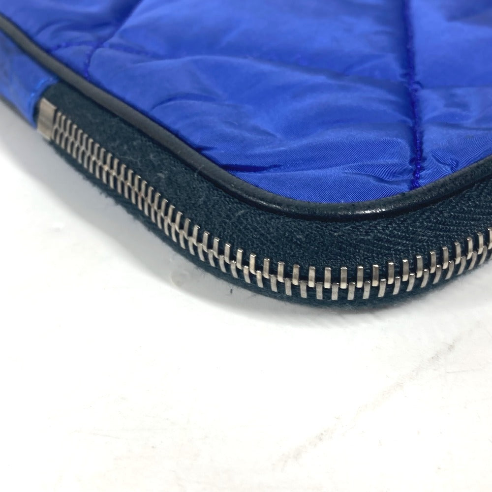 MONCLER Pouch Nylon blue logo tablet case unisex(Unisex) Used Authentic