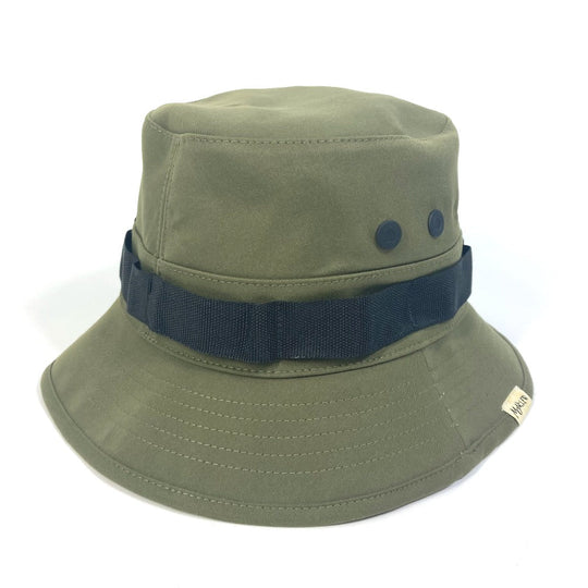 MONCLER hat G20913B00024 polyester khaki Hats, hats, bob hats Grenoble embroidery unisex(Unisex) Used Authentic