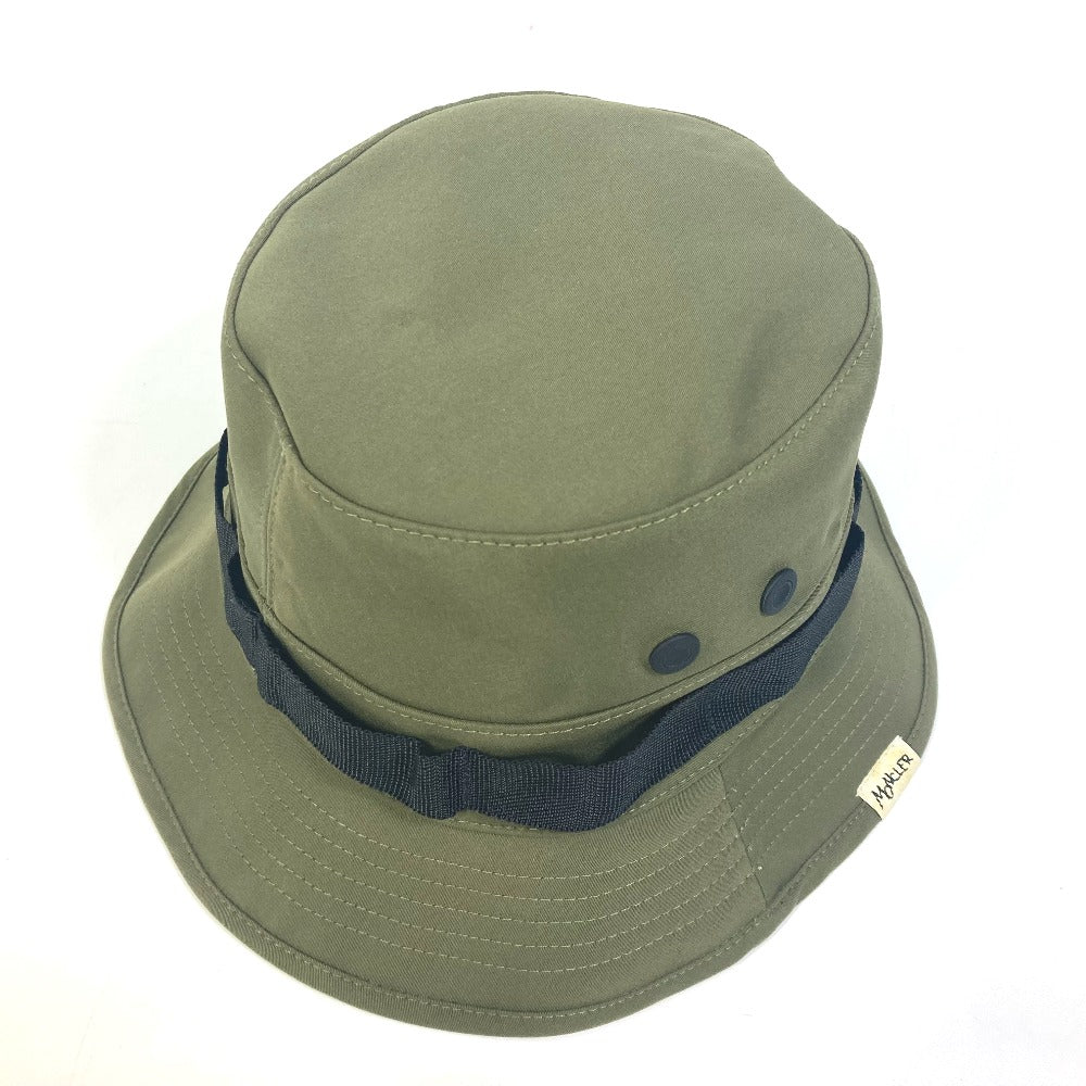 MONCLER hat G20913B00024 polyester khaki Hats, hats, bob hats Grenoble embroidery unisex(Unisex) Used Authentic
