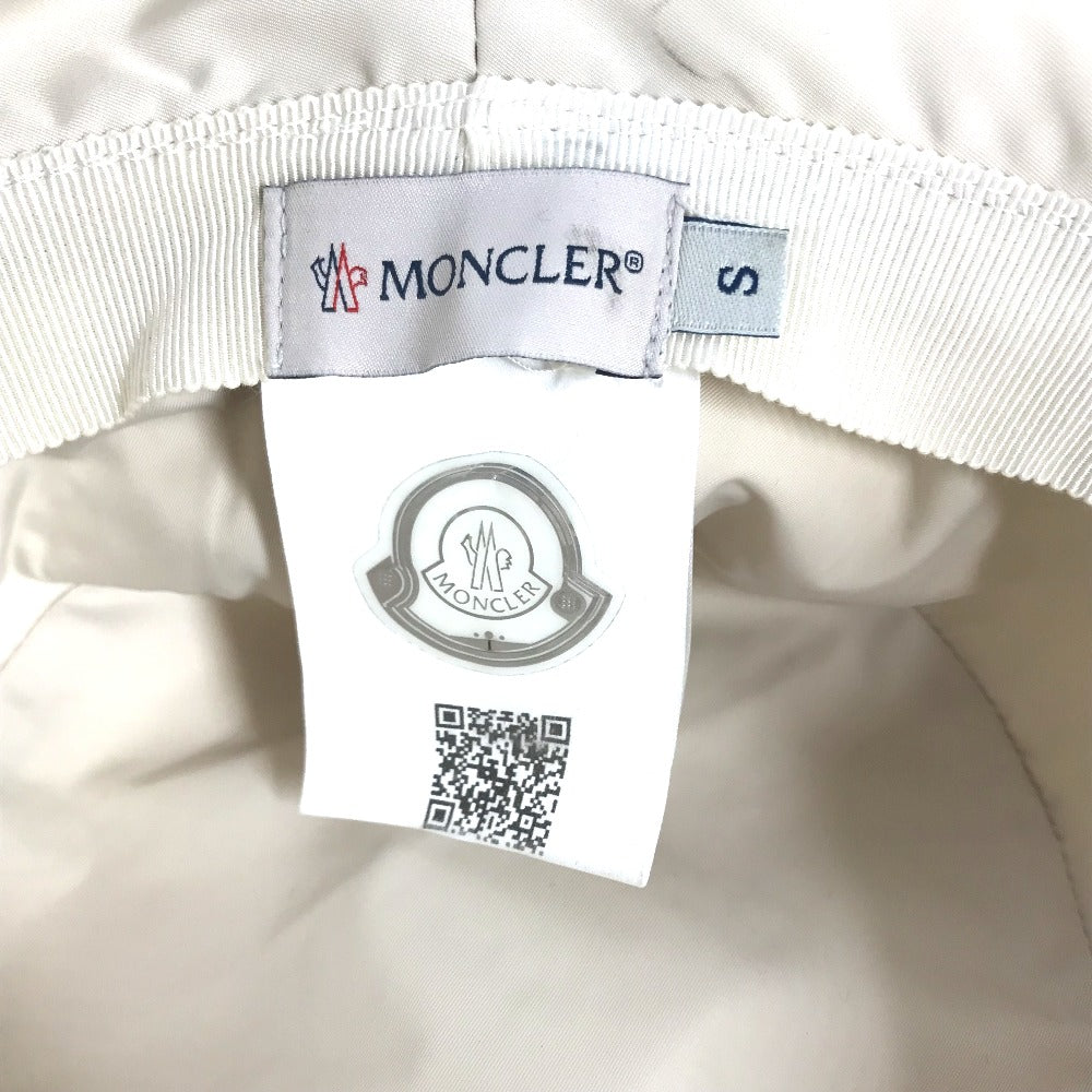 MONCLER hat polyester beige logo Women S Used Authentic