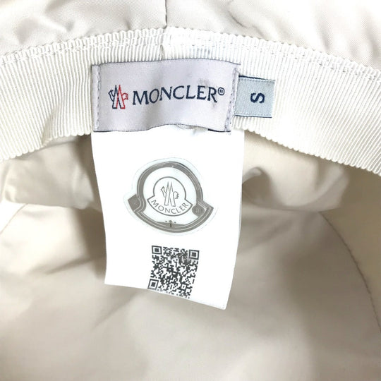 MONCLER hat polyester beige logo Women S Used Authentic