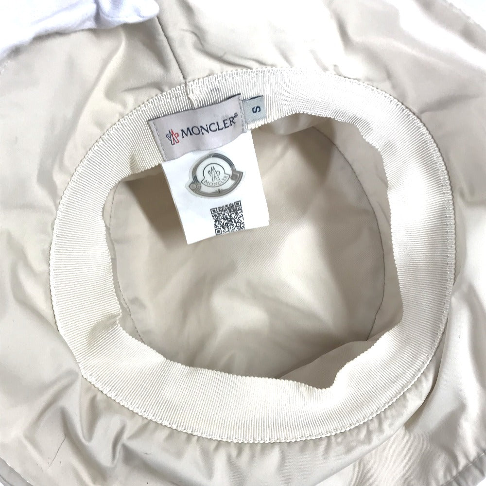 MONCLER hat polyester beige logo Women S Used Authentic