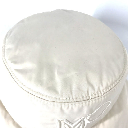 MONCLER hat polyester beige logo Women S Used Authentic