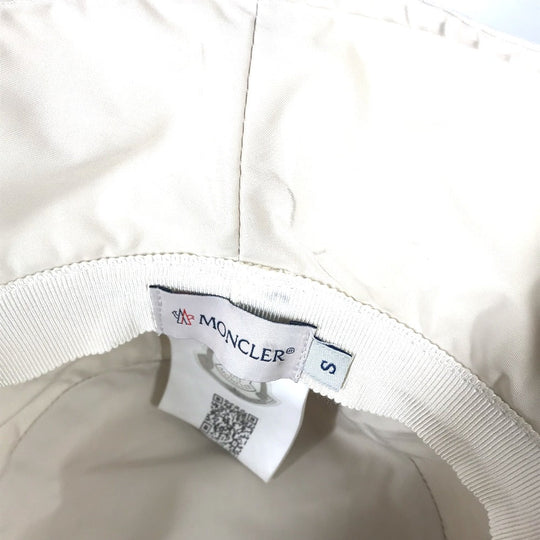 MONCLER hat polyester beige logo Women S Used Authentic