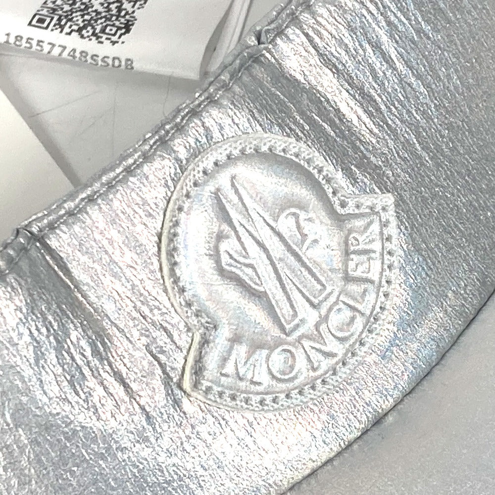 MONCLER Sun visor Nylon Silver logo unisex(Unisex) Used Authentic