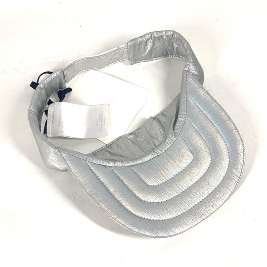MONCLER Sun visor Nylon Silver logo unisex(Unisex) Used Authentic