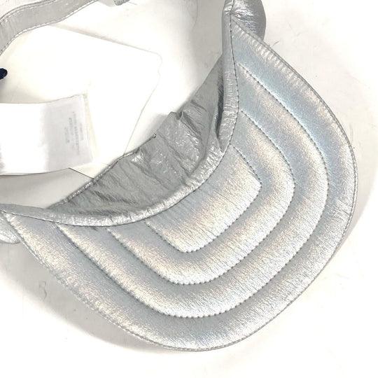 MONCLER Sun visor Nylon Silver logo unisex(Unisex) Used Authentic