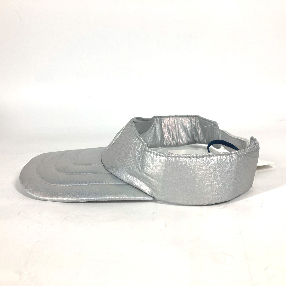 MONCLER Sun visor Nylon Silver logo unisex(Unisex) Used Authentic