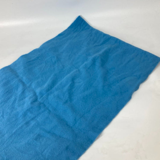 MONCLER Scarf wool blue down logo mens Used Authentic