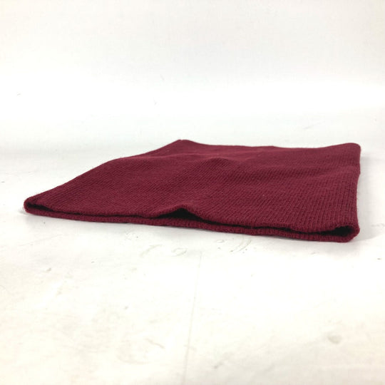 MONCLER Scarf wool wine-red Snood unisex(Unisex) Used Authentic