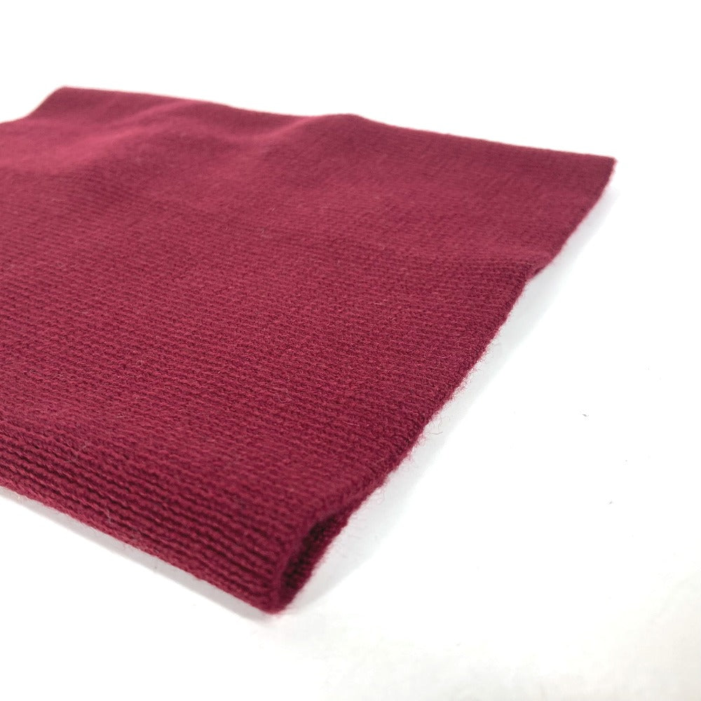 MONCLER Scarf wool wine-red Snood unisex(Unisex) Used Authentic