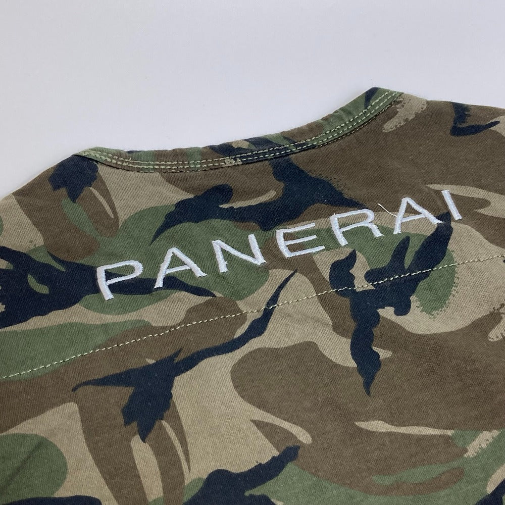 PANERAI Short sleeve T-shirt cotton green marina militare camouflage mens S Used Authentic