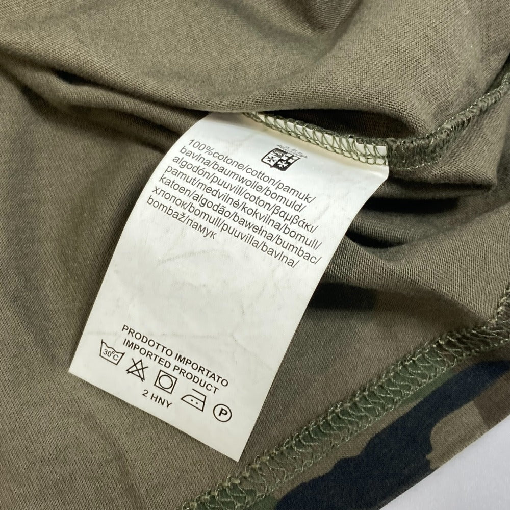 PANERAI Short sleeve T-shirt cotton green marina militare camouflage mens S Used Authentic