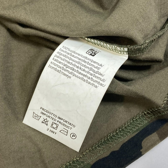 PANERAI Short sleeve T-shirt cotton green marina militare camouflage mens S Used Authentic