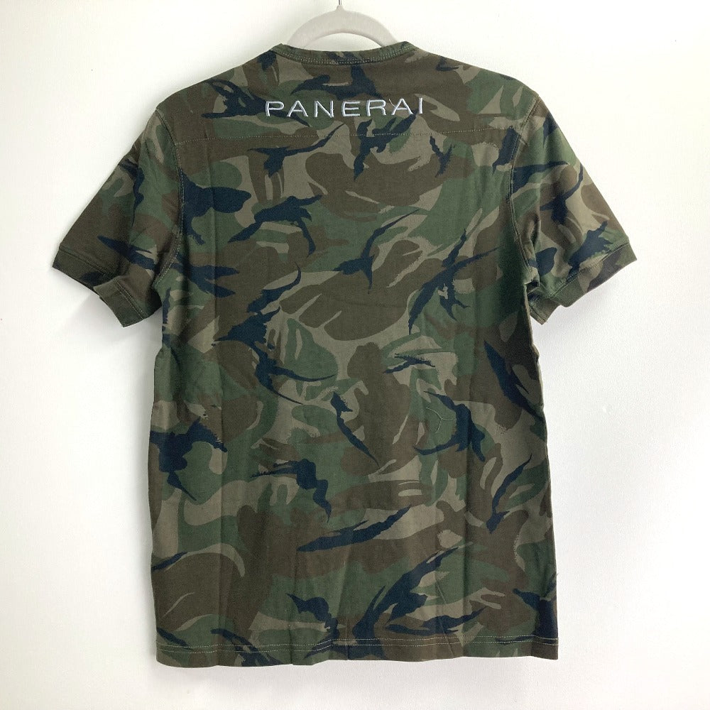 PANERAI Short sleeve T-shirt cotton green marina militare camouflage mens S Used Authentic