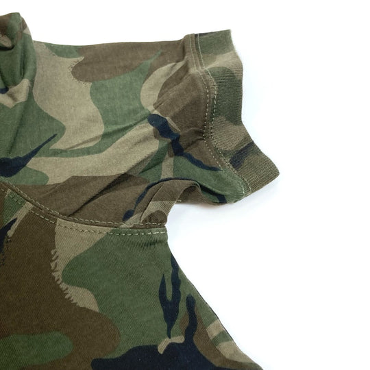 PANERAI Short sleeve T-shirt cotton green marina militare camouflage mens S Used Authentic