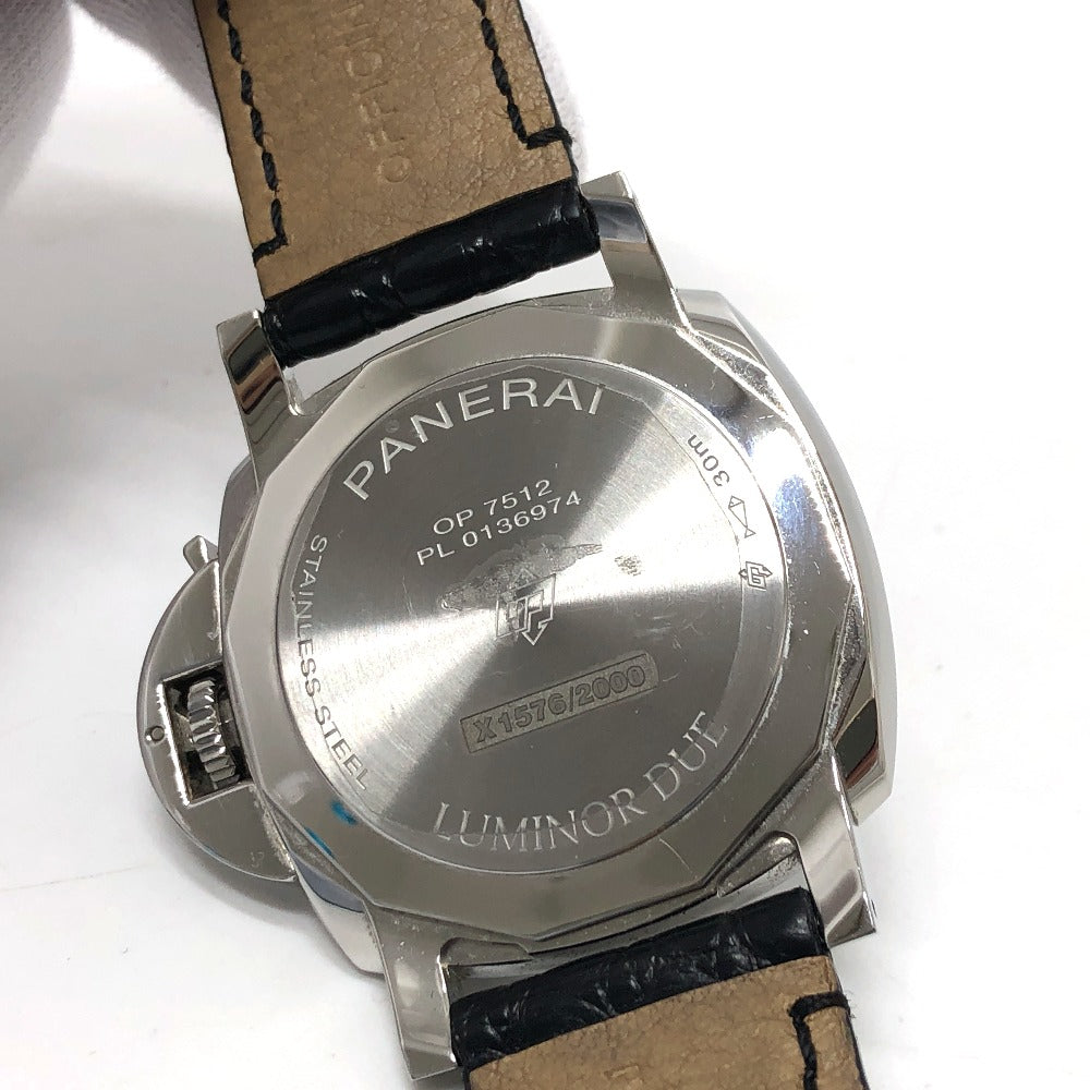 PANERAI Watches Mechanical Automatic PAM01250 Stainless Steel Silver Luminor Due black dial