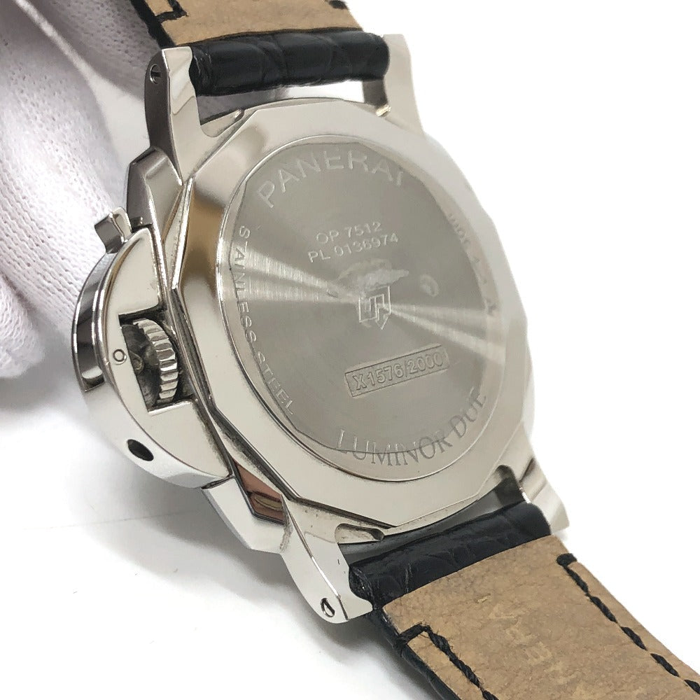 PANERAI Watches Mechanical Automatic PAM01250 Stainless Steel Silver Luminor Due black dial