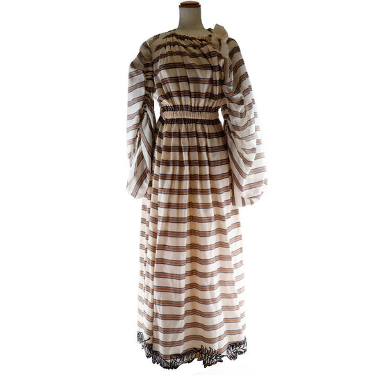 FENDI one piece FD9622 A38D Polyester, Polyurethane beige Cocktail dress Women 36 Used Authentic
