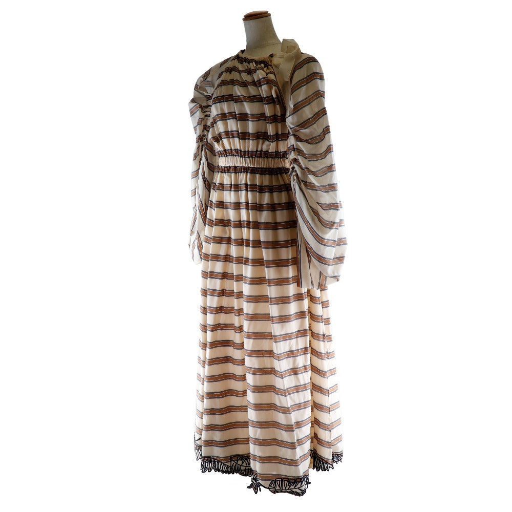 FENDI one piece FD9622 A38D Polyester, Polyurethane beige Cocktail dress Women 36 Used Authentic