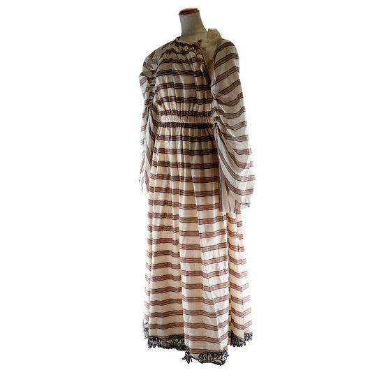 FENDI one piece FD9622 A38D Polyester, Polyurethane beige Cocktail dress Women 36 Used Authentic