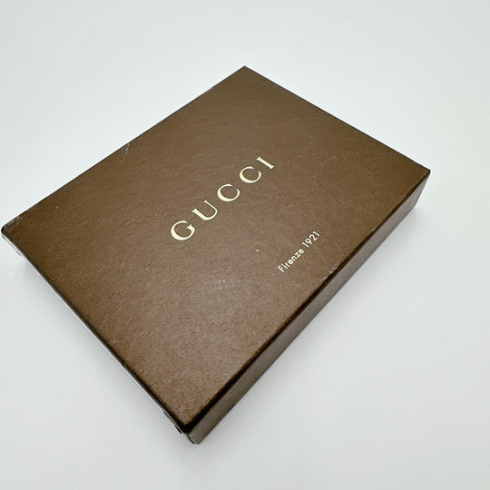 GUCCI name card holder 251848 canvas beige name card holder WG Canvas Women Used Authentic