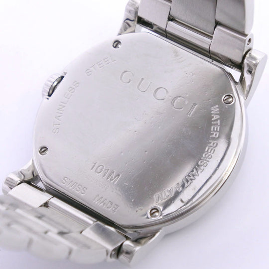 GUCCI Watches Quartz 101M Stainless Steel black Day date G Chrono Collection black dial unisex(Unisex) Used Authentic
