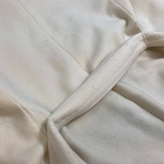 DOUBLE STANDARD CLOTHING coat Wool, Cupra Ivory sov wool Women Used Authentic