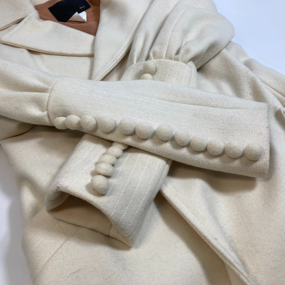 DOUBLE STANDARD CLOTHING coat Wool, Cupra Ivory sov wool Women Used Authentic