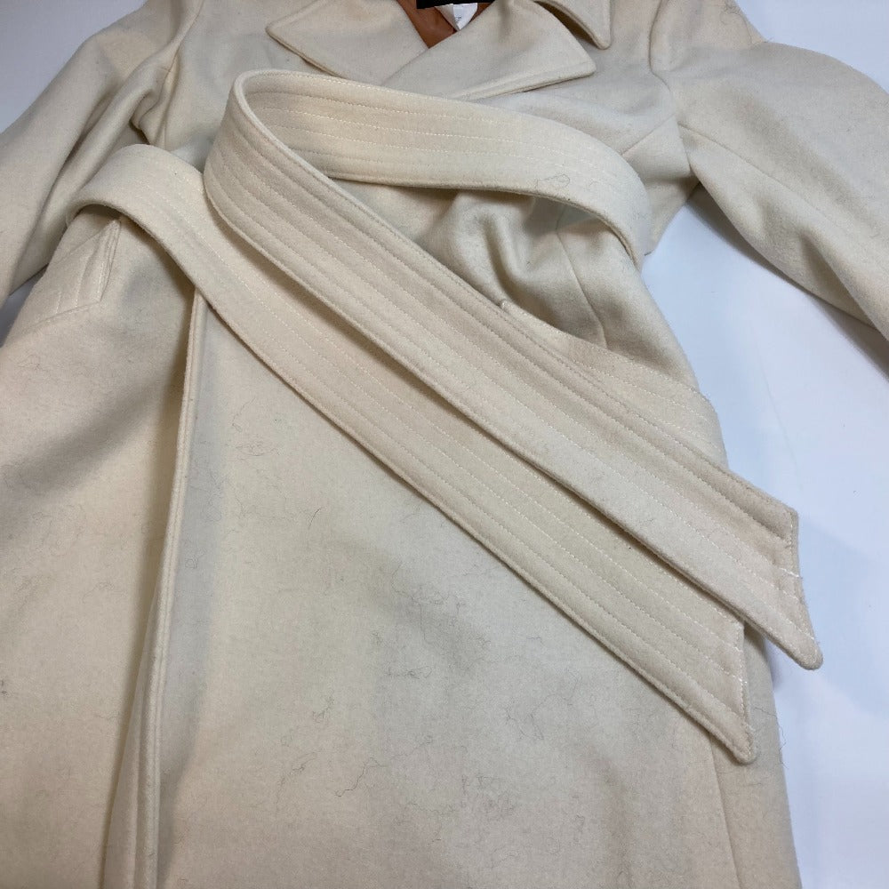 DOUBLE STANDARD CLOTHING coat Wool, Cupra Ivory sov wool Women Used Authentic