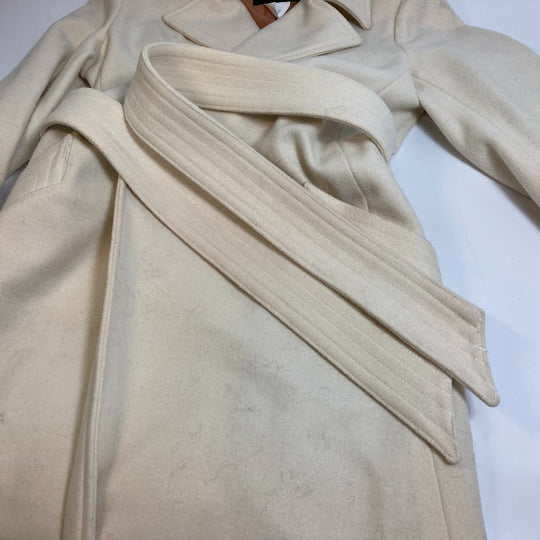 DOUBLE STANDARD CLOTHING coat Wool, Cupra Ivory sov wool Women Used Authentic