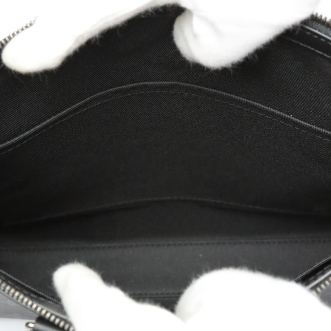 LOUIS VUITTON Tote Bag M46456 Monogram canvas black 2WAY bag Monogram Eclipse Sac Plat cloth mens Used Authentic