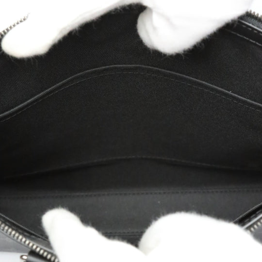 LOUIS VUITTON Tote Bag M46456 Monogram canvas black 2WAY bag Monogram Eclipse Sac Plat cloth mens Used Authentic