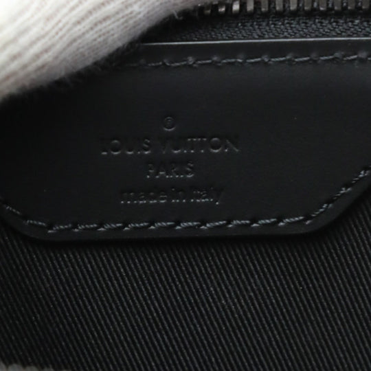 LOUIS VUITTON Tote Bag M46456 Monogram canvas black 2WAY bag Monogram Eclipse Sac Plat cloth mens Used Authentic