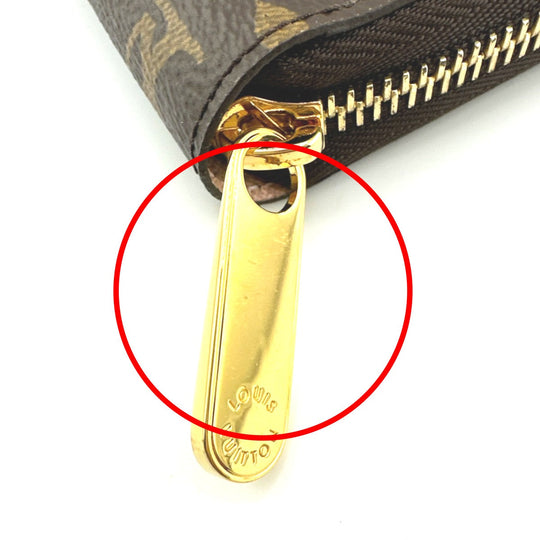 LOUIS VUITTON Long Wallet Purse M41894 Monogram canvas Rose valerine zipper long wallet Monogram Zippy wallet Women Used Authentic