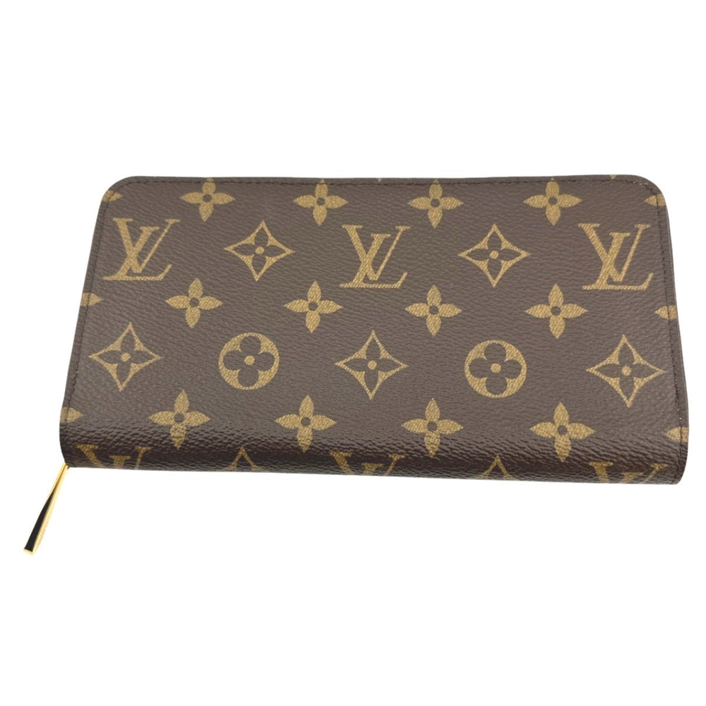 LOUIS VUITTON Long Wallet Purse M41894 Monogram canvas Rose valerine zipper long wallet Monogram Zippy wallet Women Used Authentic