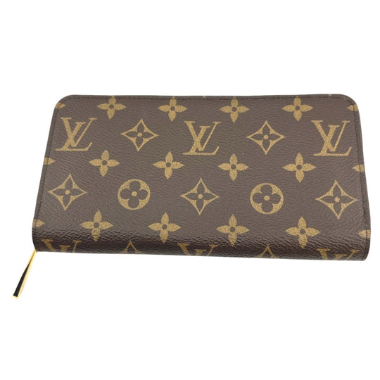 LOUIS VUITTON Long Wallet Purse M41894 Monogram canvas Rose valerine zipper long wallet Monogram Zippy wallet Women Used Authentic